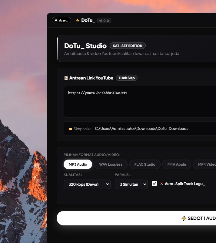 DoTu - YouTube Audio & Video Batch Slicer Studio Showcase Gallery 1