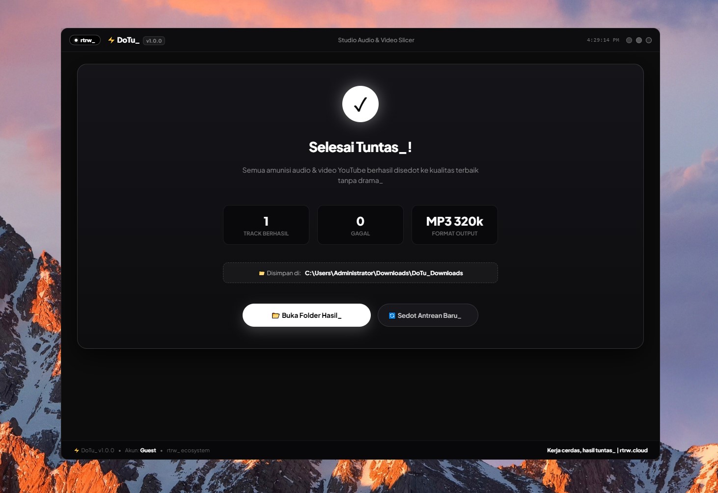 DoTu - YouTube Audio & Video Batch Slicer Studio Showcase Gallery 5